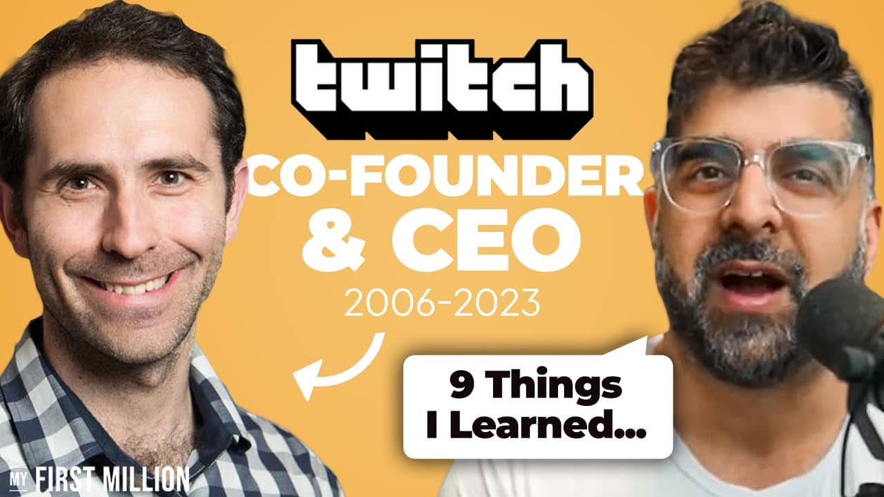 Twitch CEO Resigns After 16 Years | 9 Things I Learned From Him (#432)